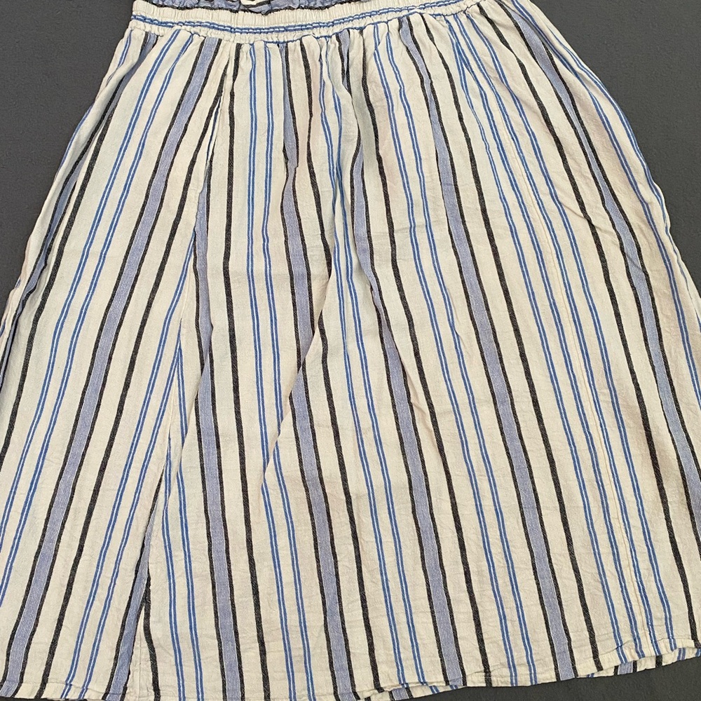 Striped Blue and Black Women's Skirt